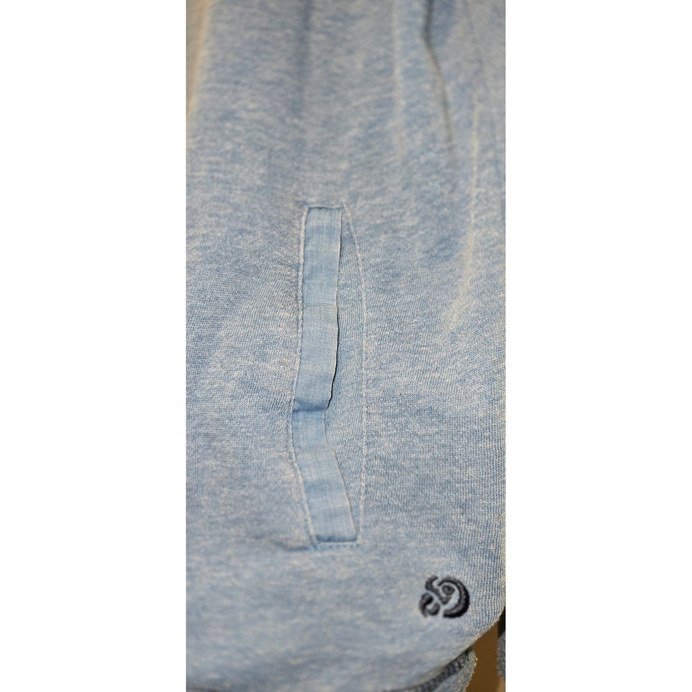 Margaritaville Mens Blue Heathered Quarter Zip Fleece Pullover Sweater Large - Picture 4 of 8